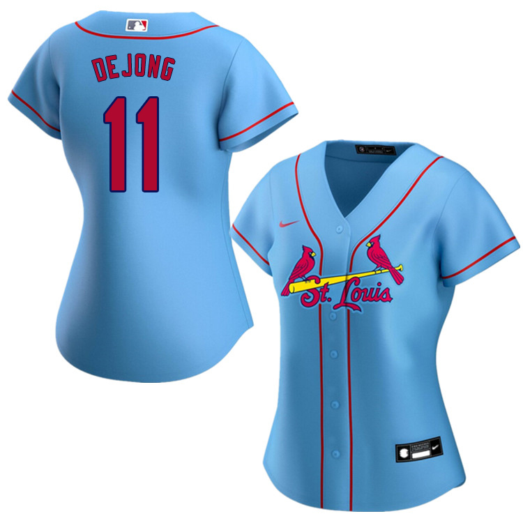 Nike Women #11 Paul DeJong St.Louis Cardinals Baseball Jerseys Sale-Blue